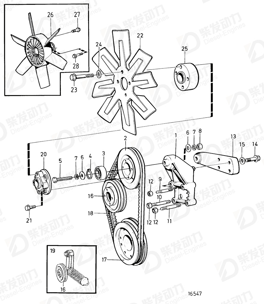 VOLVO Fan hub 787769 Drawing